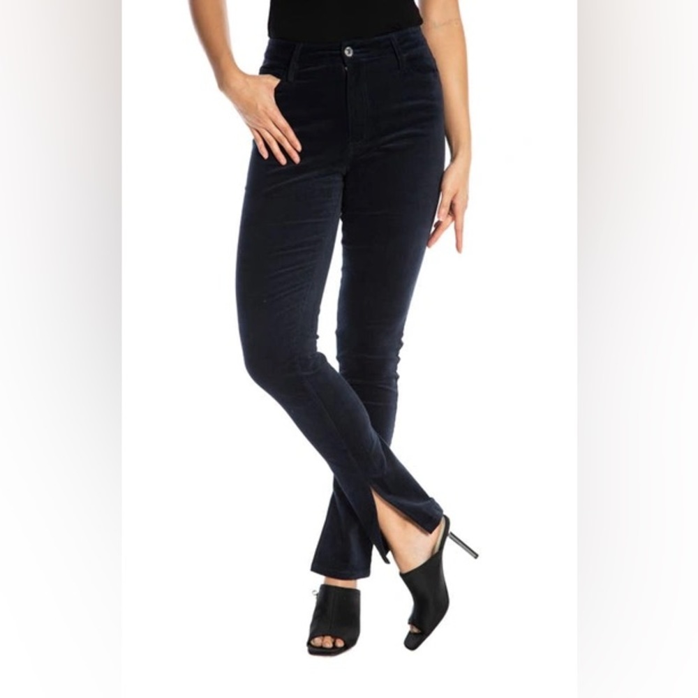 Juicy Couture Stiletto Velvet High Rise Velvet Skinny Jeans, True Black Size 26